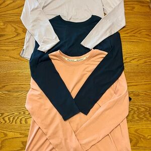 Duluth Trading Co Women's Dry On The Fly Long Sleeve Crewneck Set Of Three